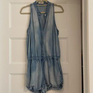 BELLA DAHL Loose Chambray Romper